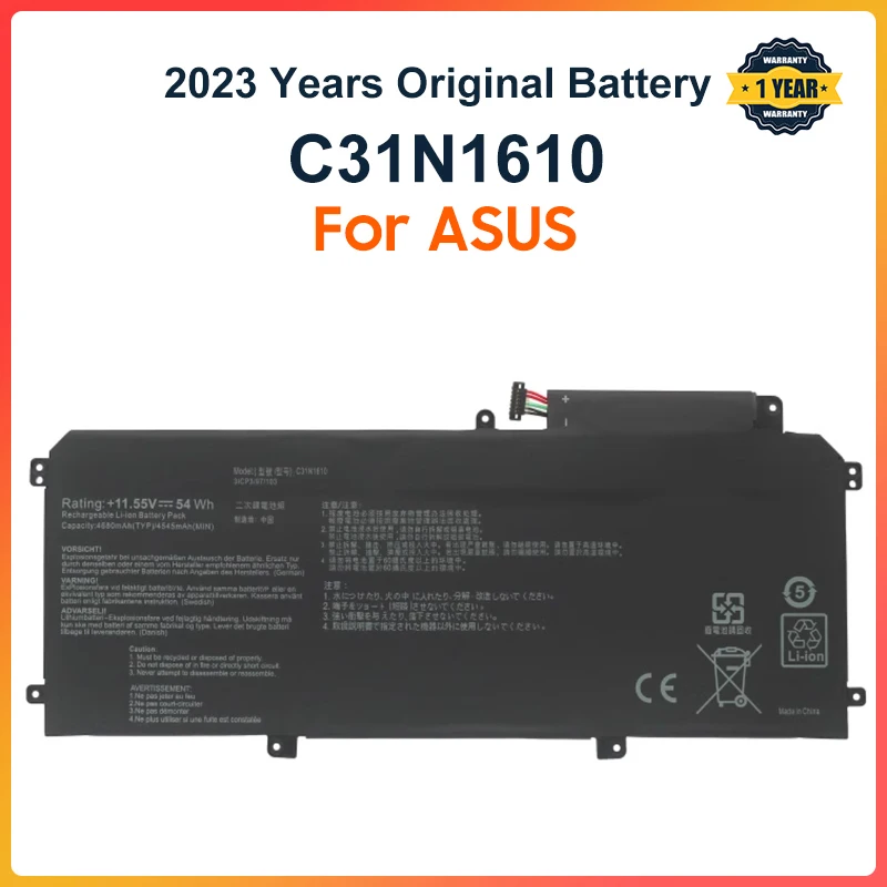 

C31N1610 Battery For ASUS ZenBook UX330C UX330CA U3000C UX330CA-1C 1A UX330CA-FC009T FC020T FC030T 0B200-02090100