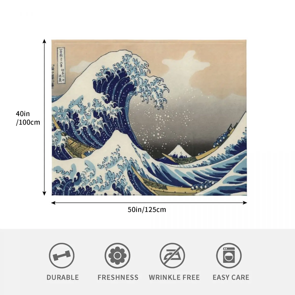 Great Wave-deken Extra grote werp Zachtste zware beddekens