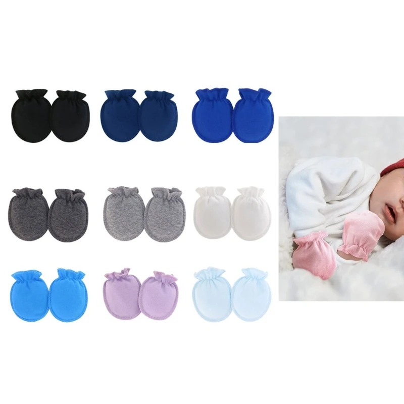 Soft & Safe Baby Anti Scratch Gloves Comfortable Secure Infant Anti Scratch Mittens Protect Your Baby' Delicate Skin A2UB