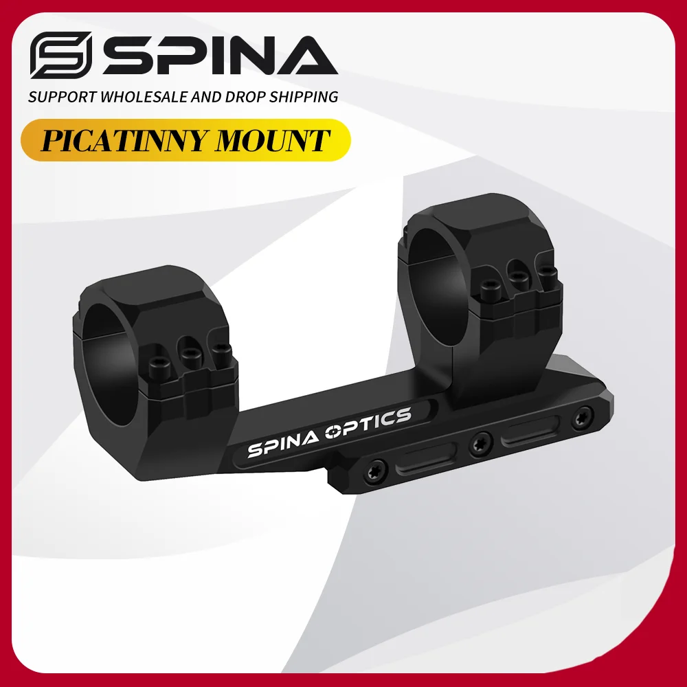 

SPINA OPTICS 7075-T6 Aerospace Aluminum 30mm Tube Scope Ring Mount Base Picatinny Rail Mount High Strength Seismic Recoil