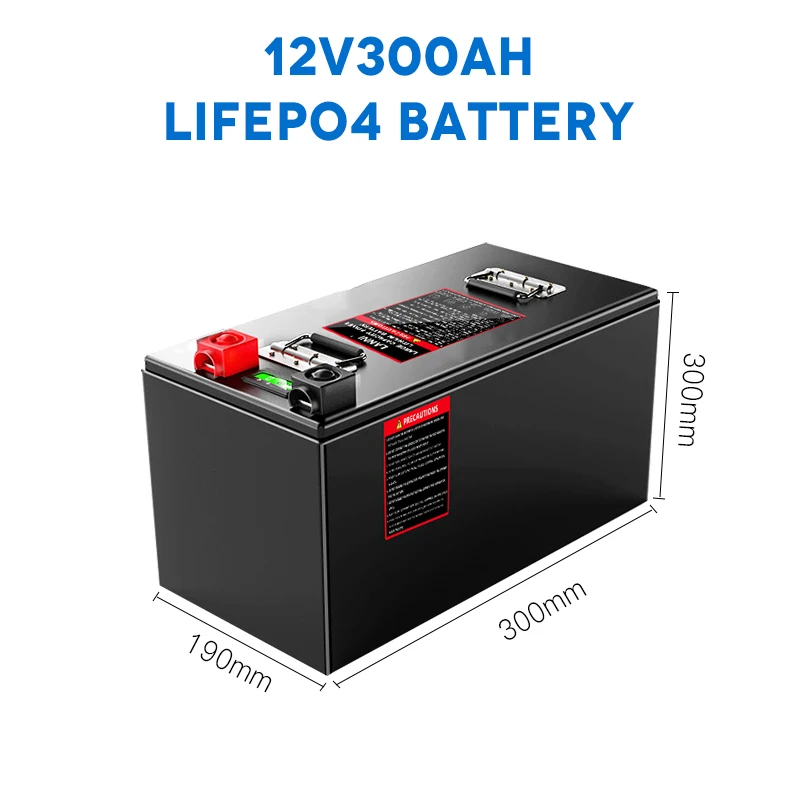 Deep cycle 12V 300AH rechargeable battery built in BMS lifepo4 300ah avg battery packs