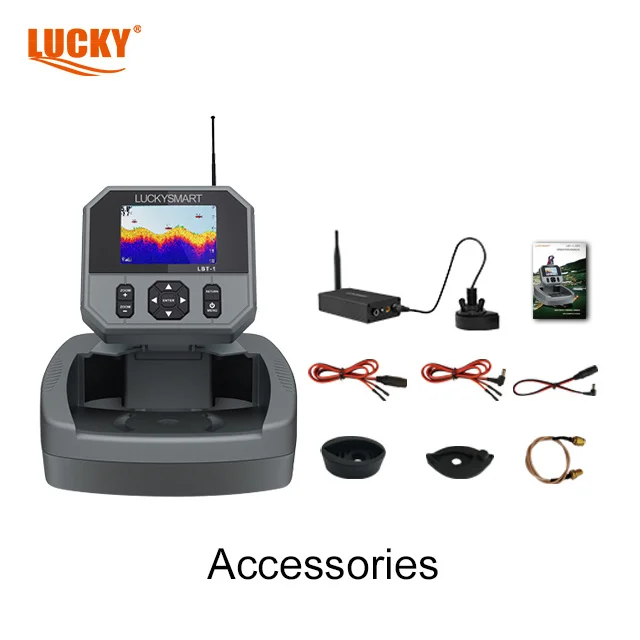 Lucky Fish Sonar LBT-1 قارب طعم ملون مقاس 3.5 بوصة مع