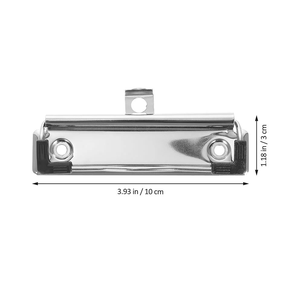 10 قطعة حامل لوحة القرطاسية مكتب الحافظة المشابك الموثق كليب الصلب الثقيلة ملف المستندات البلاستيكية