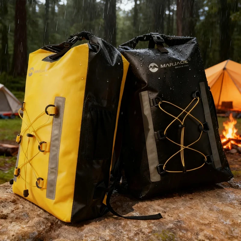 

30L Waterproof Backpack for Outdoor Activities - Dry Wet Separation Sports Bag with Reflective Strips, for Hiking, Diving, Camp