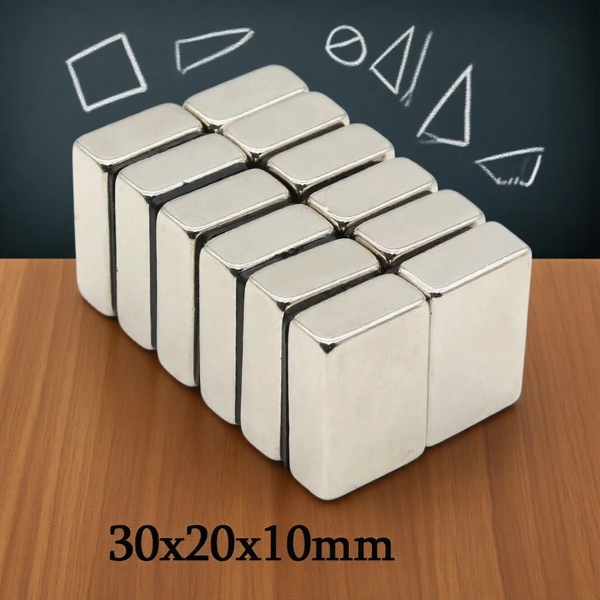 

30x20x10mm Decorative Magnets for Refrigerator Whiteboard - Non-marking Fixers for Crafters, Ideal for notes, photos