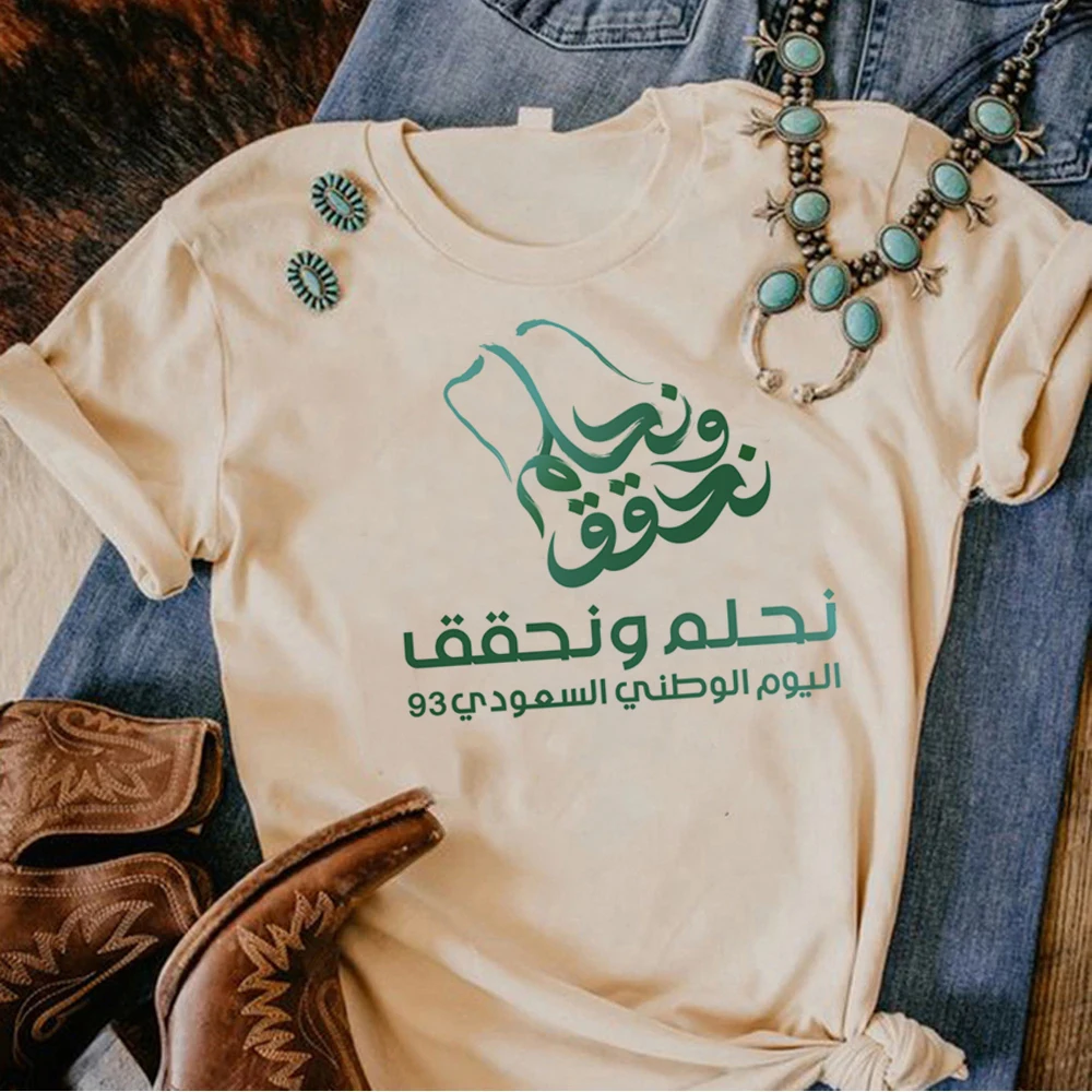 Kingdom of Saudi Arabia tshirt women harajuku Y2K manga t-shirts female harajuku clothing