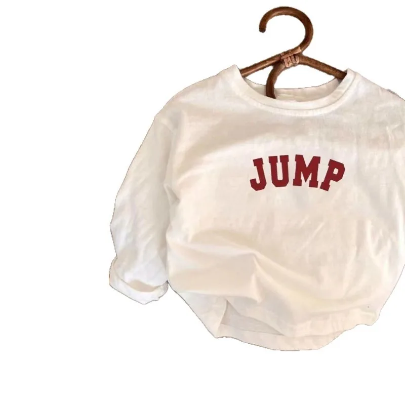 2026 Herbst 2-12 Jahre Kinder Jungen Langarm-T-Shirts Kinder Jungen Bedruckte Einfache T-Shirts Lockerer Rundhals-Kragen Kleinkind Baby Jungen Pullover – Detail 6