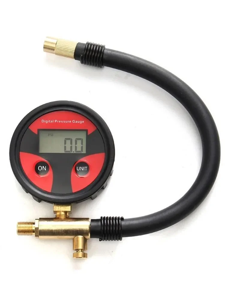 Digitales Reifendruckmessgerät 200PSI LCD-Manometer 4 Einheiten für Auto Motorrad Fahrrad LKW Reifendruck-Prüfwerkzeug