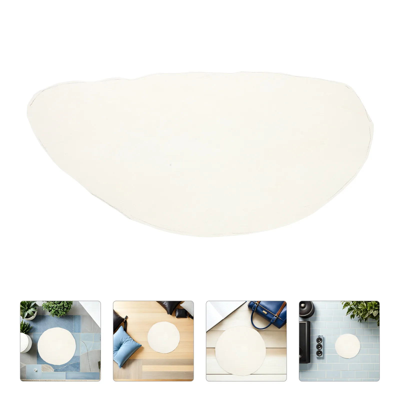 Parche de Tambor de Piel de Cabra Natural Beige de 35 cm para Djembé Africano, Parche de Percusión Redondo de Repuesto, Accesorios de Tambor Elásticos Hechos a Mano