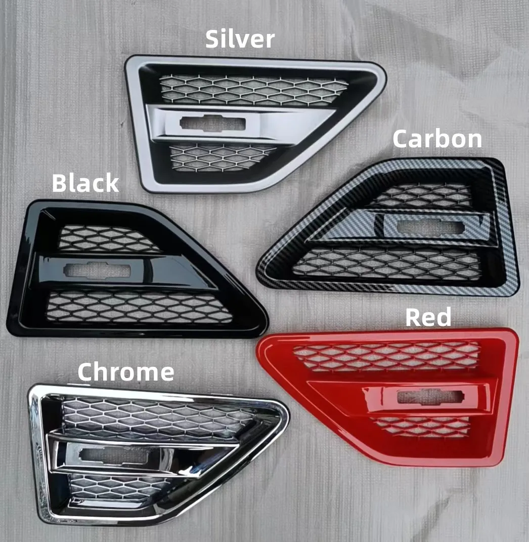 Coppia parafango per auto Side Air Vent Flow Grill Cover per Land Rover Freelander 2 LR2 2006-2016 Fender Grille Trim Decoration ABS