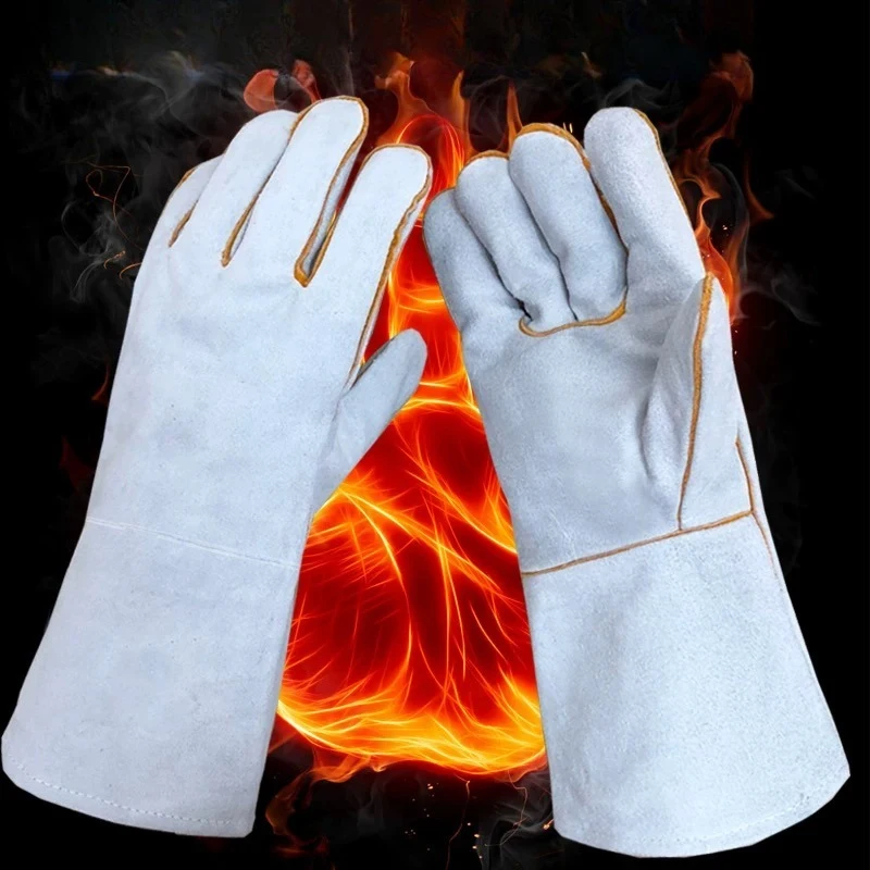 1pcs Welding Gloves Anti Scalding High Temperature Resistant Heat-insulating Splash Proof Stab Proof Welding Gloves for Welders