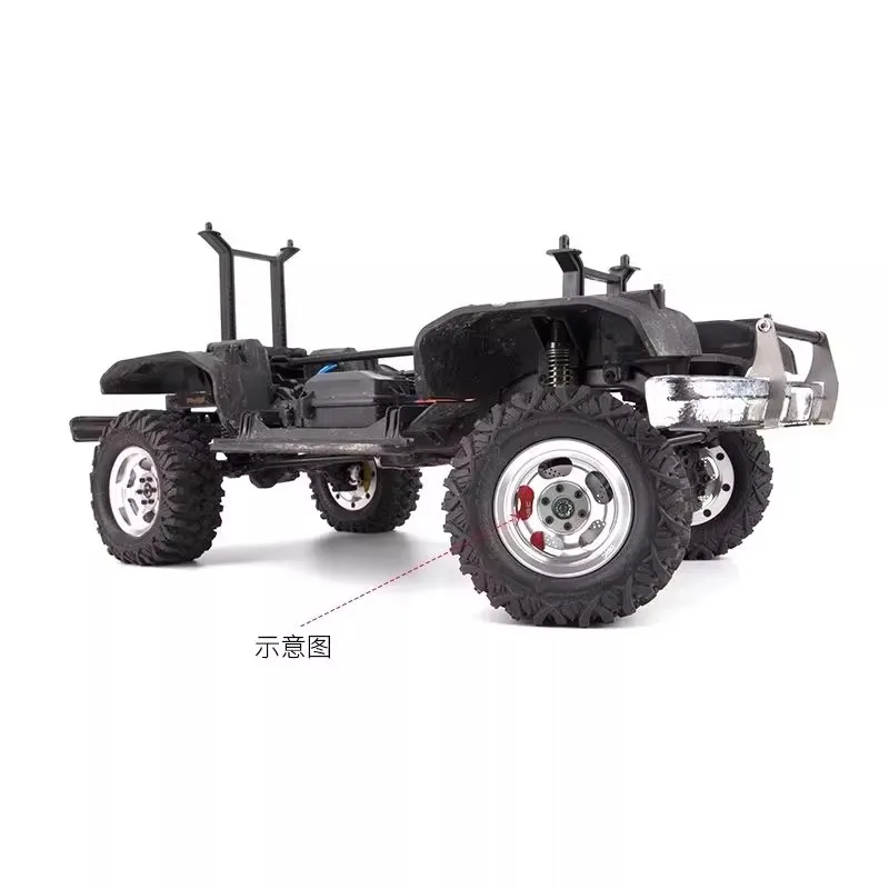 D1RC arrampicata auto simulazione sistema frenante a disco pinza 1/10 pinza freno PASS bridge TRX-4 speciale