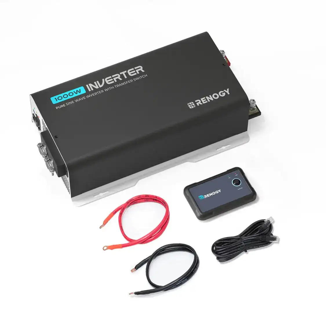 Renogy Inverter PUH, 3000W Pure Sine Wave Power Inverter with UPS Transfer Switch & Bluetooth, 12V DC to 120V AC Converter