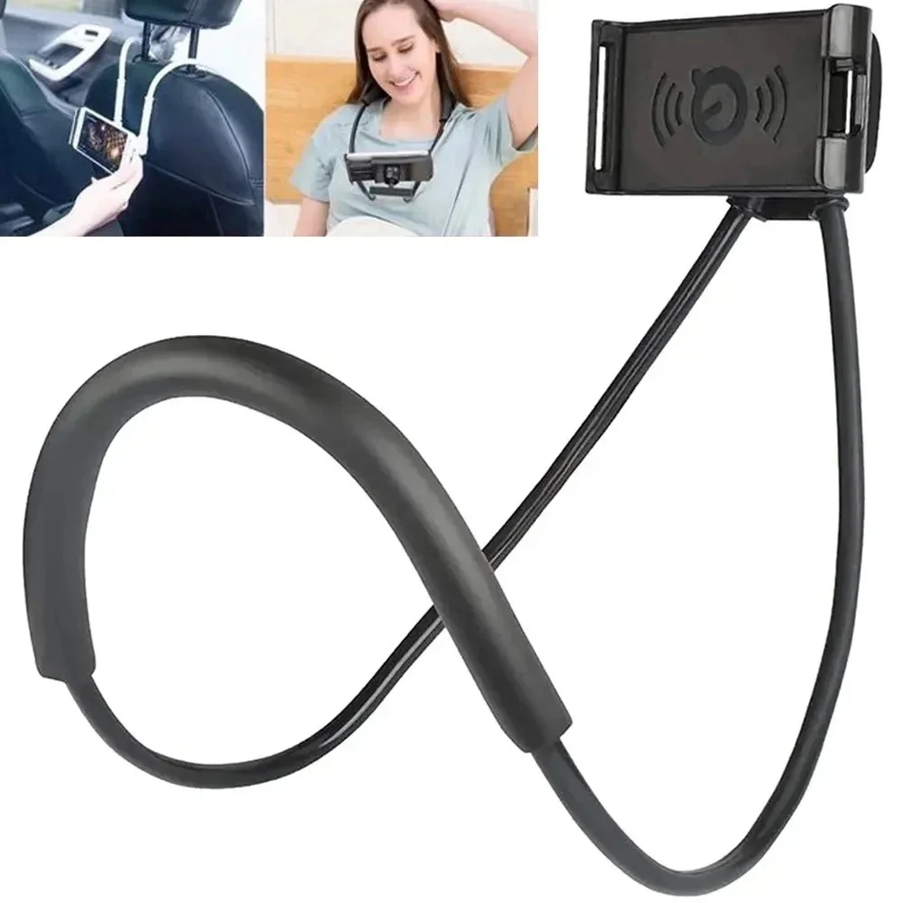 Universal Lazy Neck Hanging Mobile Phone Holder Hanging Video Shooting Holder For iPhone Samsung Xiaomi Huawei Smartphone Stand view 2