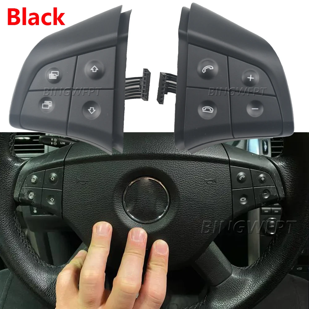 For Mercedes Benz W164 W245 W251 ML GL 400 450 2006-2009 Multifunction Steering Wheel Audio Control button Switches