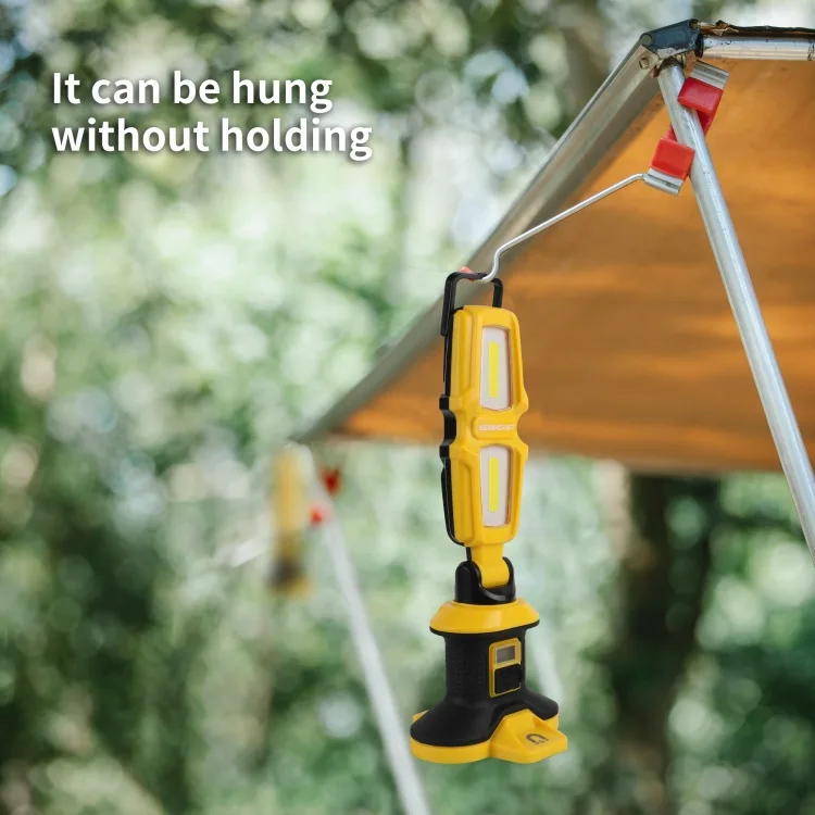 Immagine 5: Lampada da lavoro per manutenzione, lampada da lavoro a ricarica magnetica, luce di riparazione automatica ruotabile