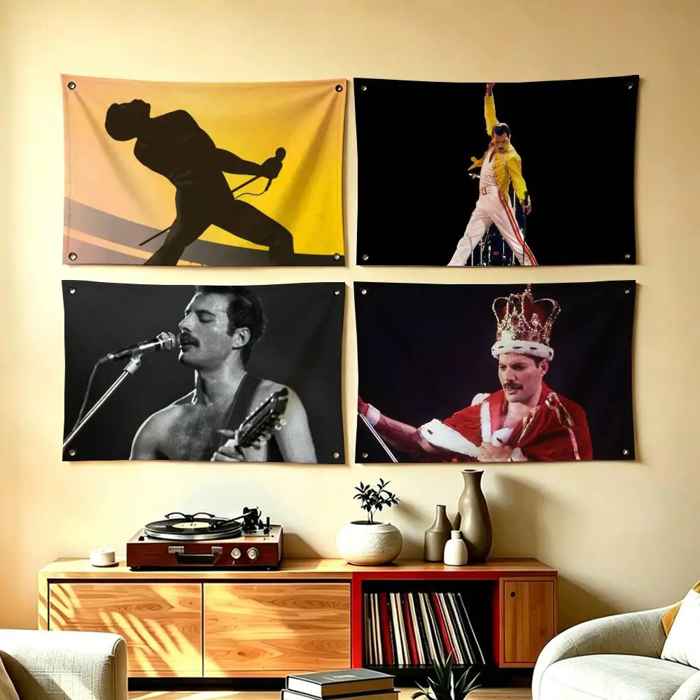 Popular Singer F-Freddie M-Mercury Flag Suitable For Party Club Outdoor Interior Wall Decoration Banner Fans Gift