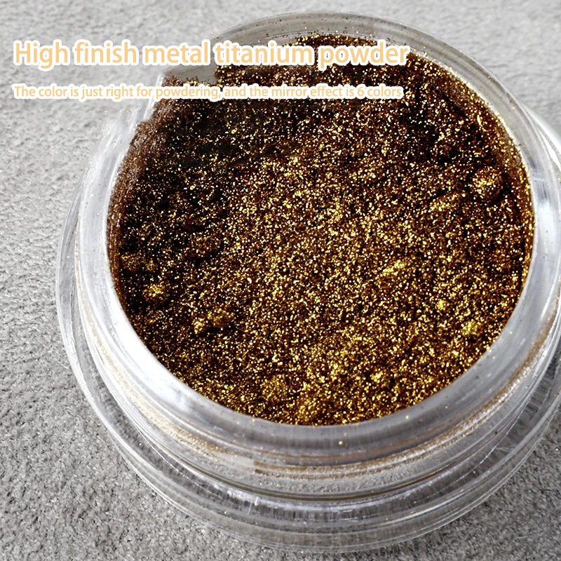 Metallic Mirror Powder Nail Art Glitter Rose Gold Champange UV Gel Polish Chrome Dust Metallic Effect Nail Painting Pigment image 5
