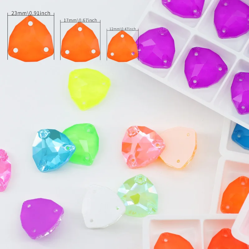 Neon Triangle Cryst… - image