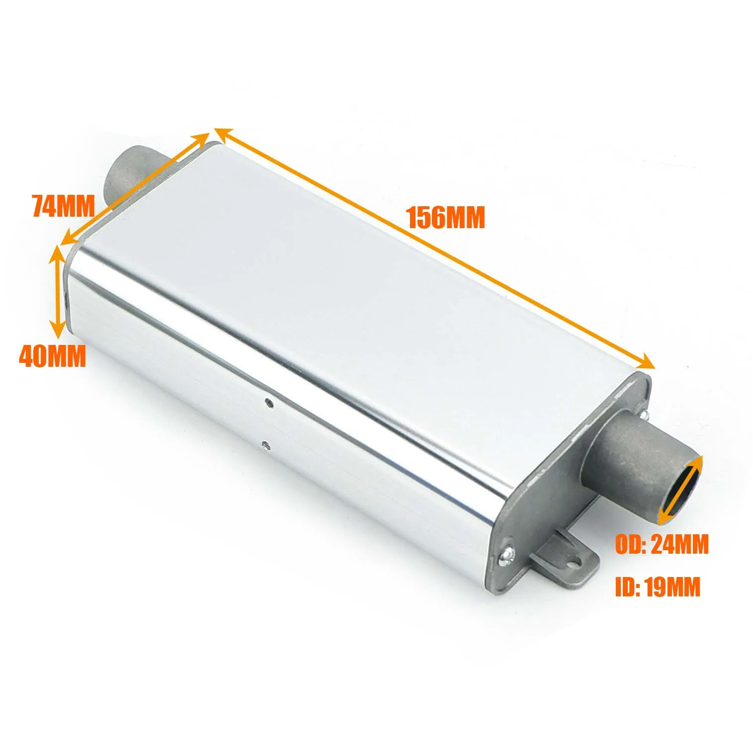 24mm Schalldämpfer Geräuschreduzierend S-förmiges Luftauslassrohr für Dieselheizung aus Aluminiumlegierung Klein Mittel Groß für Auto LKW Wohnmobil VAN