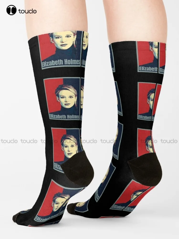 Elizabeth Holmes Theranos Socks Womens Cotton Socks Cartoon Comfortable Best Girls Sports Street Skateboard Socks Custom Gift