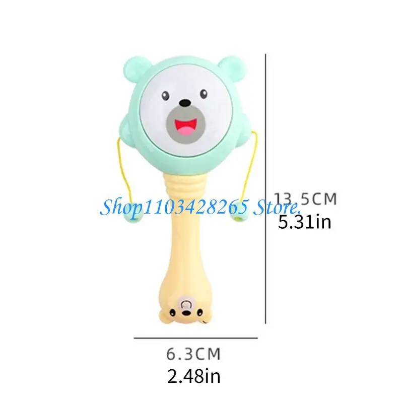 Percussion Rattle Toy Cartoon Theme Shakers for Toddler Auditório Desenvolvimento 4x G2TE