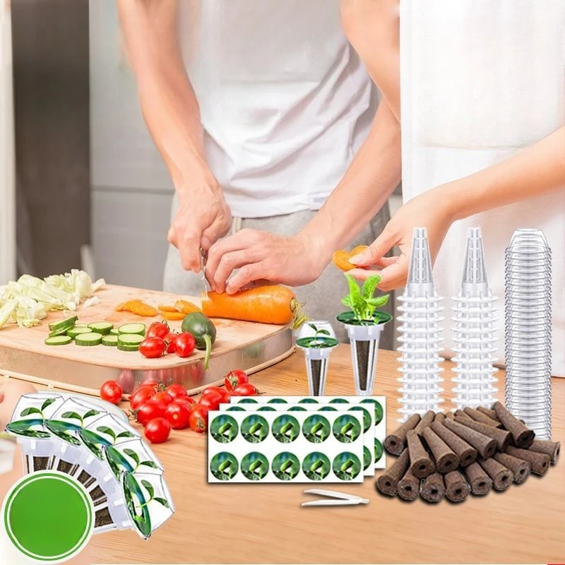 

Корзина для гидропонного выращивания овощей, набор для беспочвенного выращивания, комплект для установки в машину для выращивания AeroGarden.