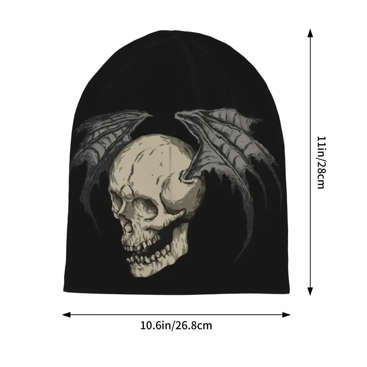 Retro Avenged Sevenfold Beanies Skullies Skeleton Deathbat Beanies Caps Man Retro Warm Dual-use Bonnet Knitting Hats