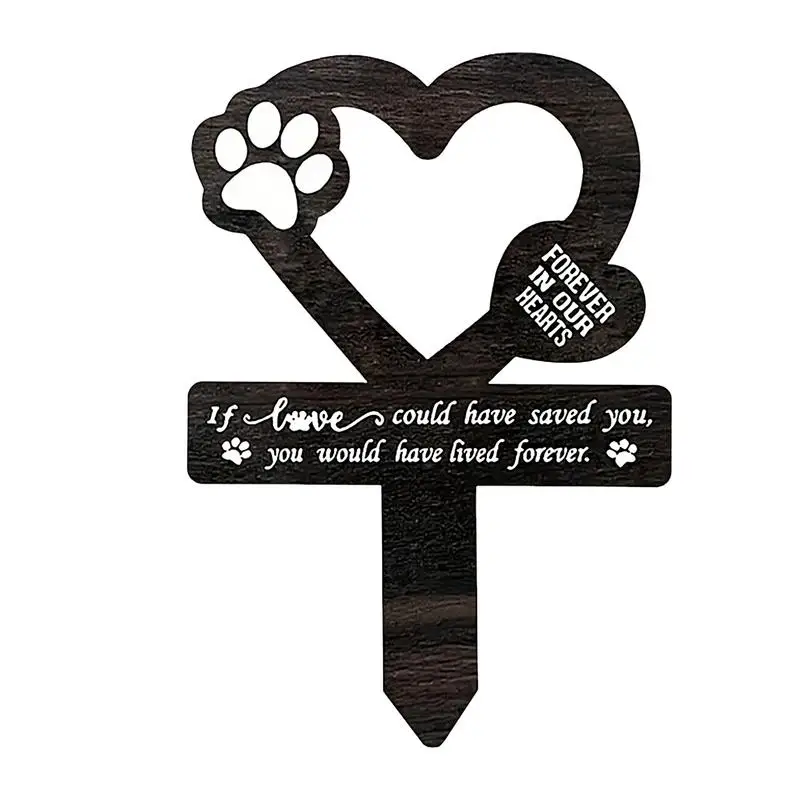 Pet Memorial Graves Markers Memorial Garden Cemetery Yard Decoration Dog Grave Stake Pet Loss Memorial Plaques Outdoors Pet