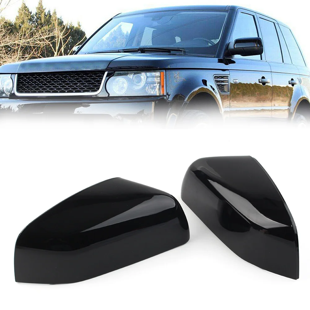 

Gloss Black Car Rearview Mirror Cover Cap Replacement Left/Right For Land Rover LR4 LR2 Range Rover Sport Freelander 2