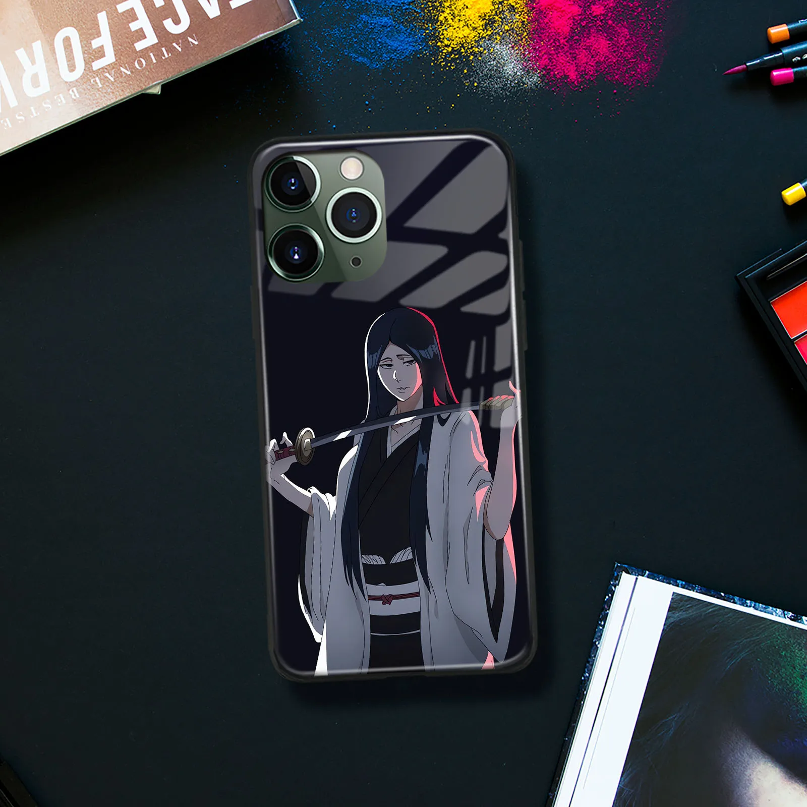 Anime Soft Silicone Glass Retsu Unohana Manga Phone Case for IPhone Se3 7 8 14 15 Plus Xr X Xs 12 13 Mini 11 14 15 Pro Max