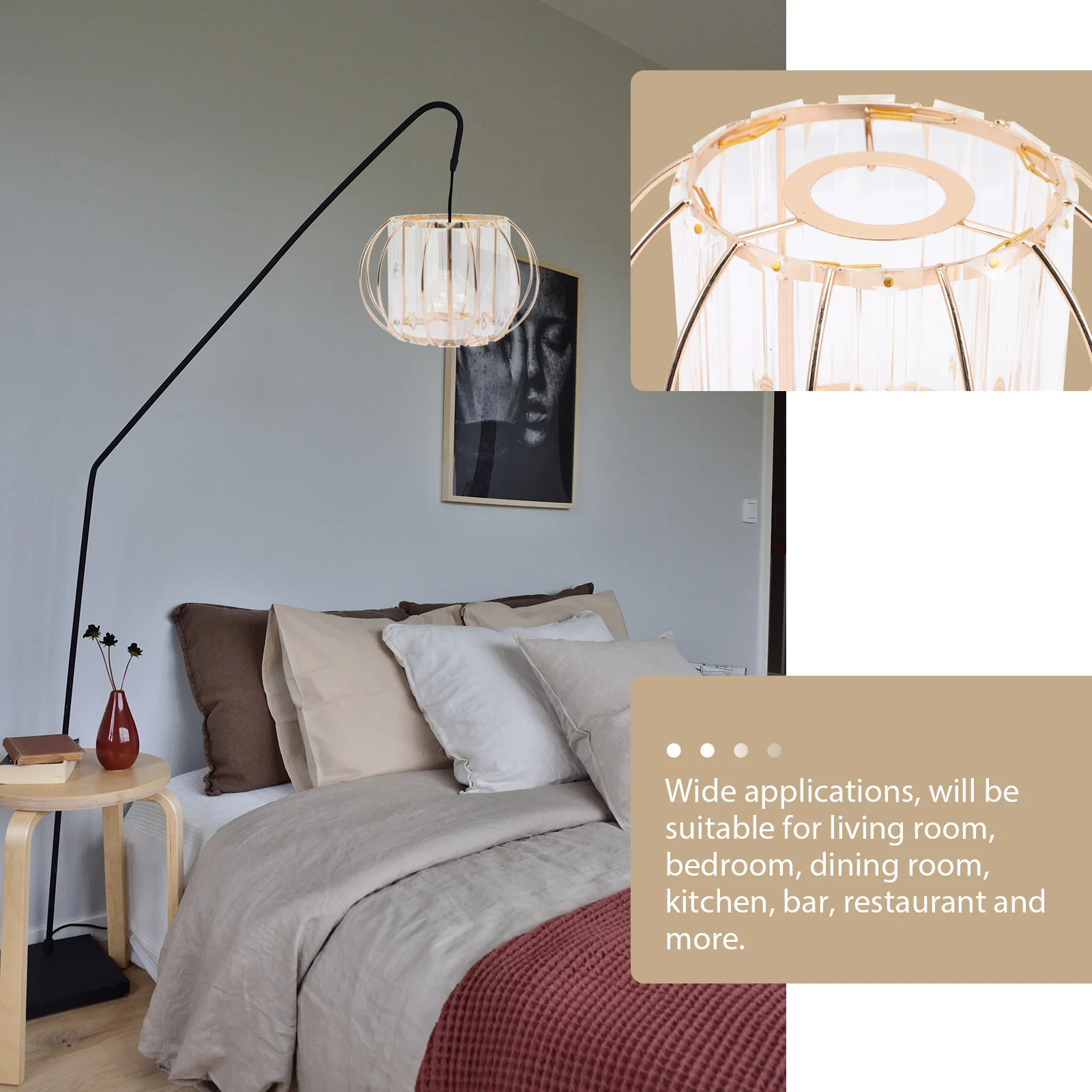 

Crystal Glass Lampshade E27 Ceiling Light Shade Simple Charming Home Lighting Ceiling Light Shade Glass Lampshades