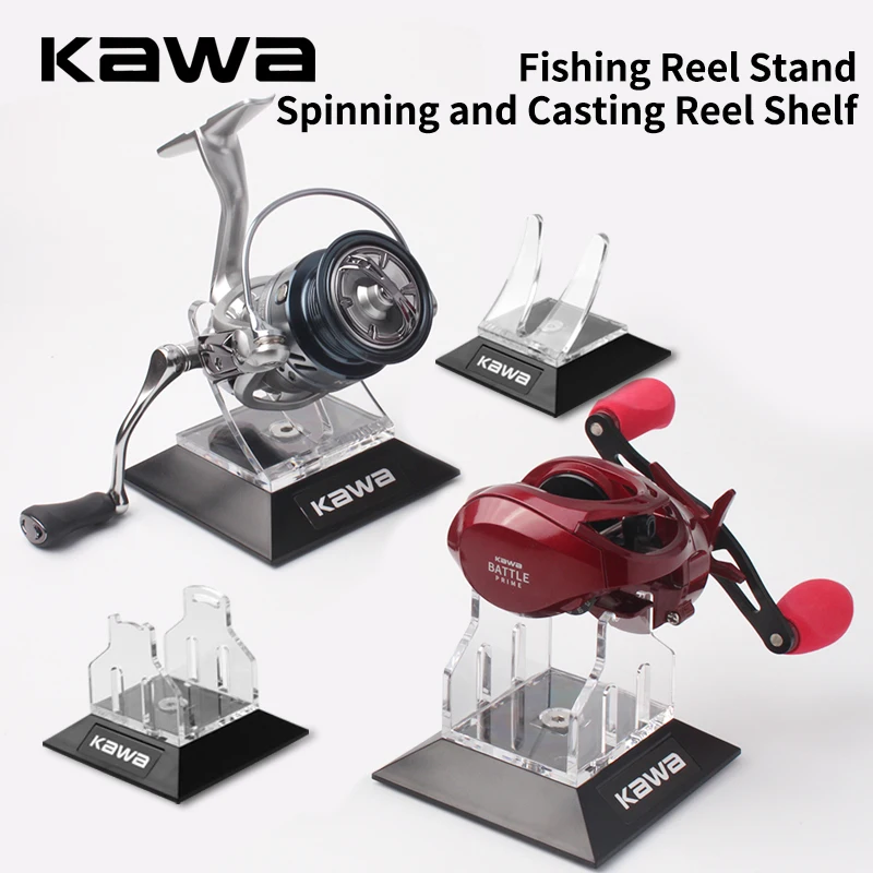 

Fishing New Reel Stand For Spinnings/Castings Wheel Type Fishing Reel Shelf For Place And Show Size 9x9x7.2 /7.7cm Weight 91/87g