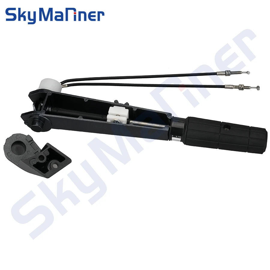 Throttle Lever Steering Assembly With Cab For Yamaha Outboard Engine 2T 9.9HP 15HP 6B3 6B4-42111 Ship Parts 6B4-W0084