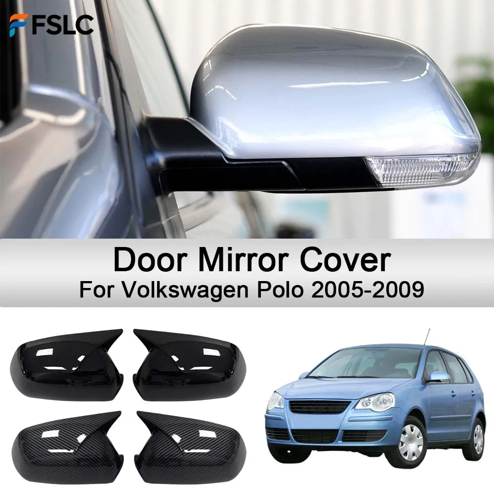 Car Decoration Door Mirror Cover For Volkswagen Polo 2005-2009 Car Rearview Accessories Car Styling Upgrade Modify A Car