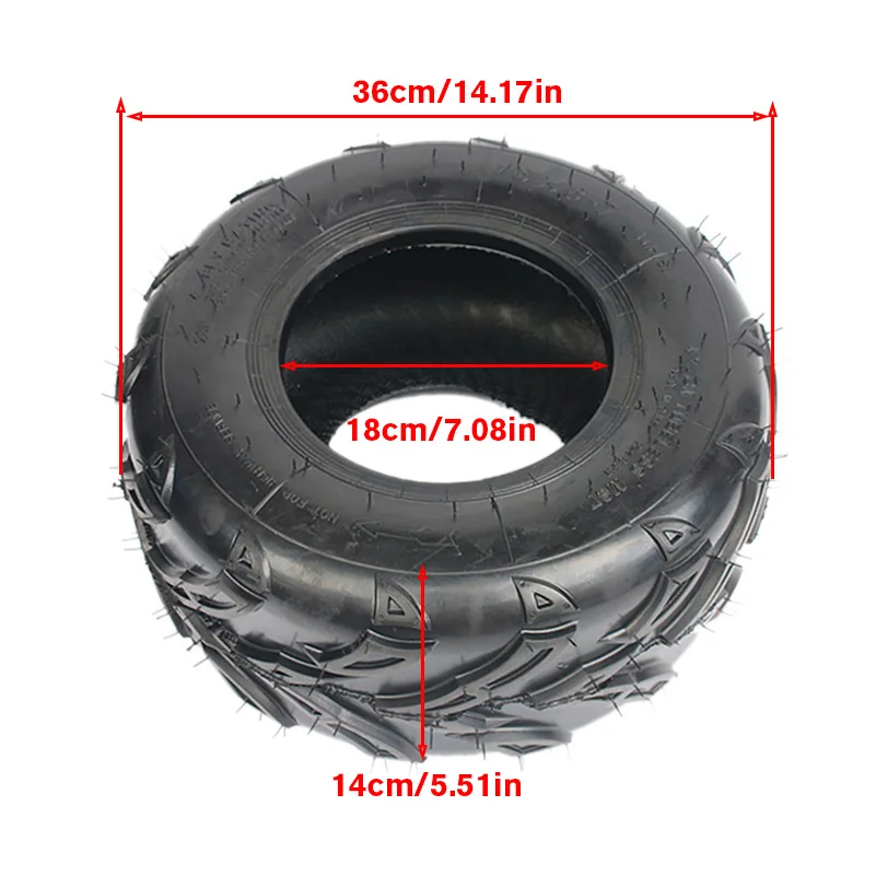 16x8.00-7 tubeless tyres 16X8-7 wear-resistant road vacuum tires fits for Beach car ATV Go-kart four-wheel ATV wheels