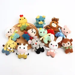New 12 zodiac Dragon Handmade knitted Crochet Doll Pendants Room Decor DIY Cute Animal Doll Keychain Christmas Birthday Gifts