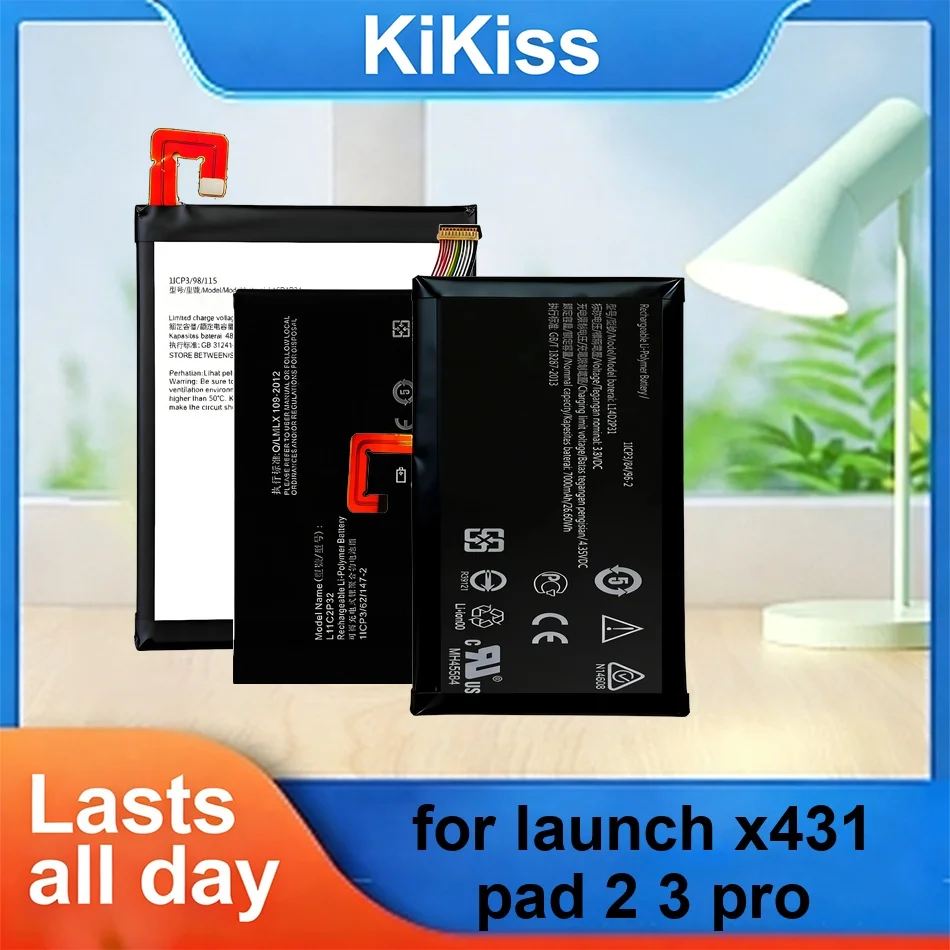 

0-15000mAh For Launch X431 Pad 2 3 Pro Tablet Battery X431PAD Iii ( 3RD Generation ) X431PAD II ( 2ND Generation )
