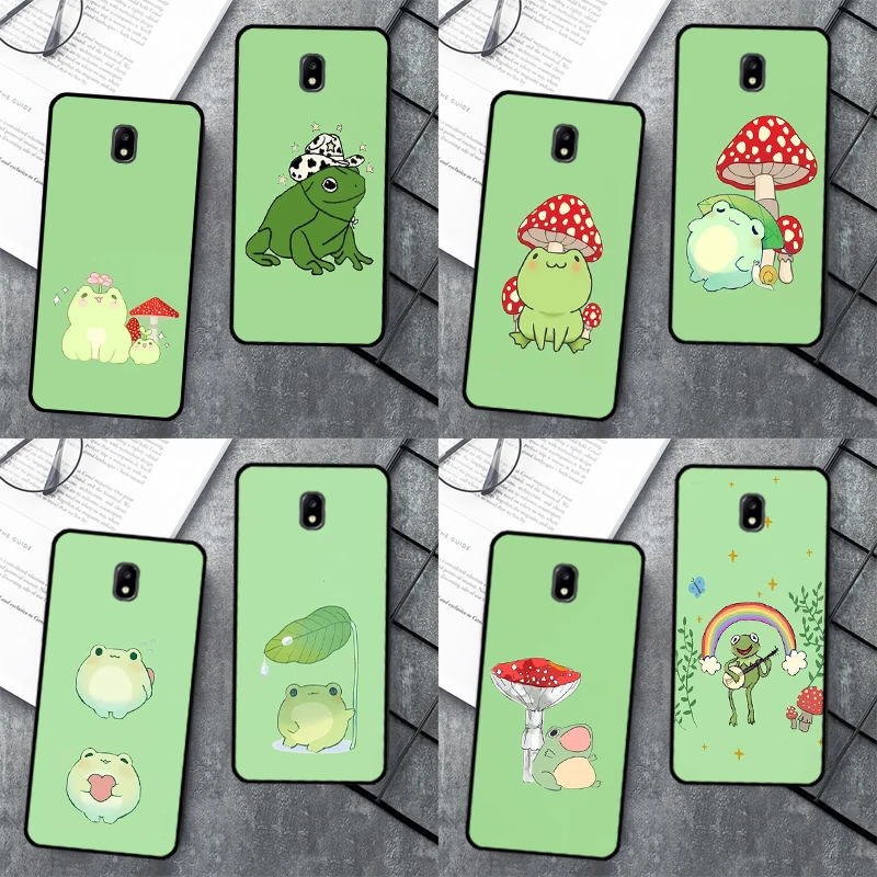 Verde menta O Sapo Cogumelo Caixa Do Telefone Para Samsung Galaxy J1 J3 J5 J7 2016 A3 A5 2017 J4 J6 A6 A8 Plus J8 2018 Tampa
