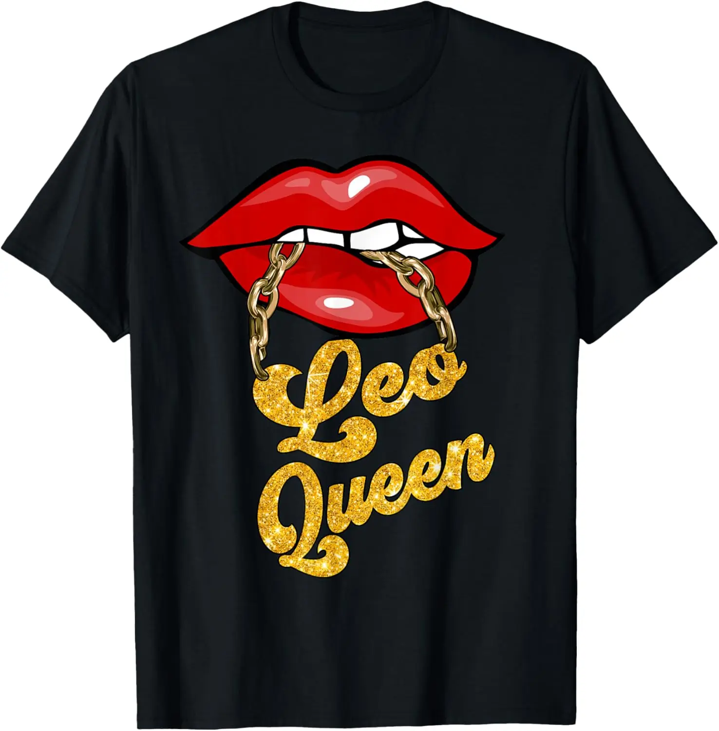 Zodiac Astrology Lover Lip Leo Queen July August T-Shirt