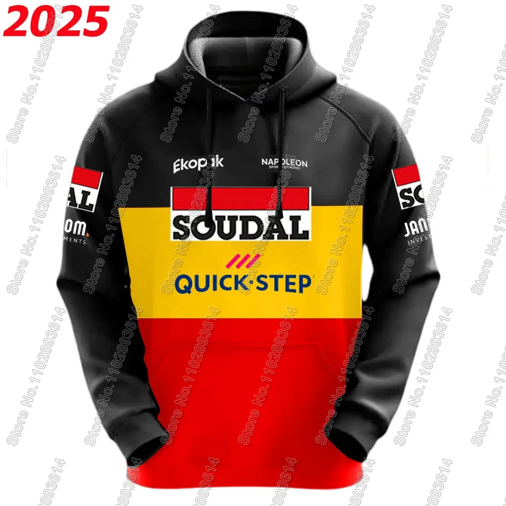 Belgium Soudal Quick Step 2025 Team Hoodie Men Casual Sweatshirt Winter Hoodies Cycling Clothing Hoody Streetwear Sportswear