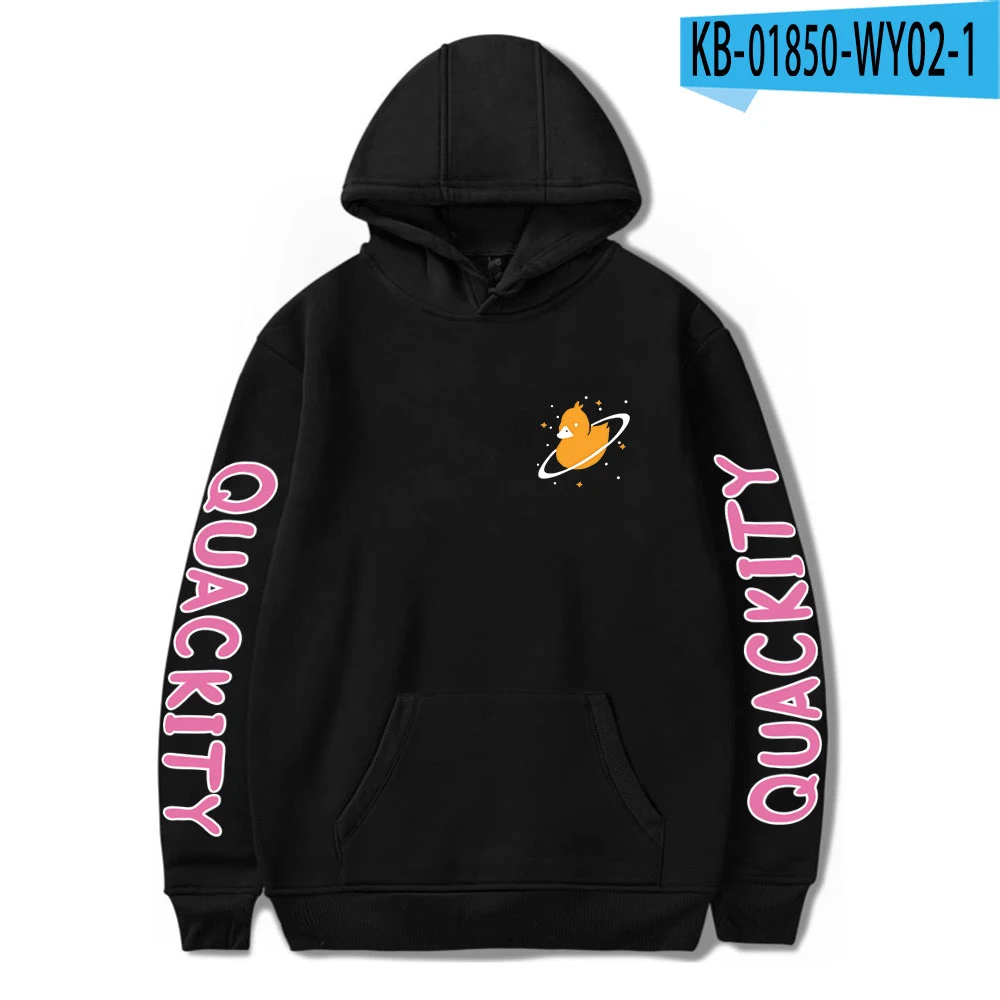 Quackity Merch Hoodie للرجال والنساء ، ملابس هيب هوب ، قمم ، مراوح ، haraju ، Merch