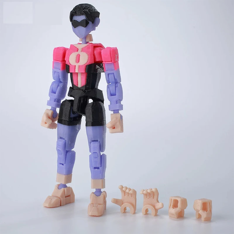 3D Printed Dummy 13 Invincible Boy Titan Model Multi-jointed Movable Action Figure Desktop Ornament Animation Model For Kids Fan image 3