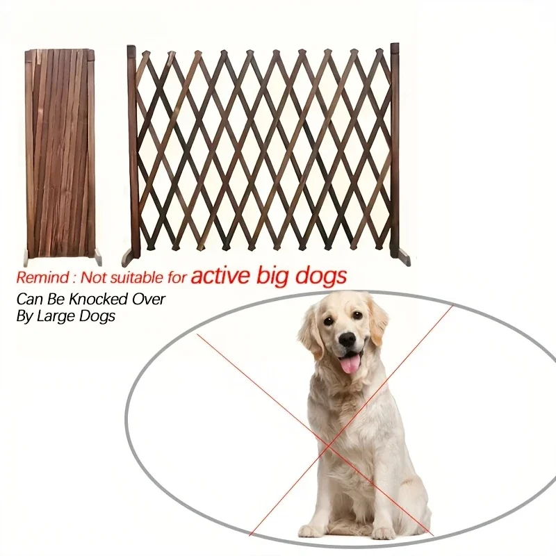 Factory Direct 2026 Retractable Wooden Pet Gate for Dogs Cats - Easy Install Indoor Safety Barrier for Home, Bedroom, Doorway &