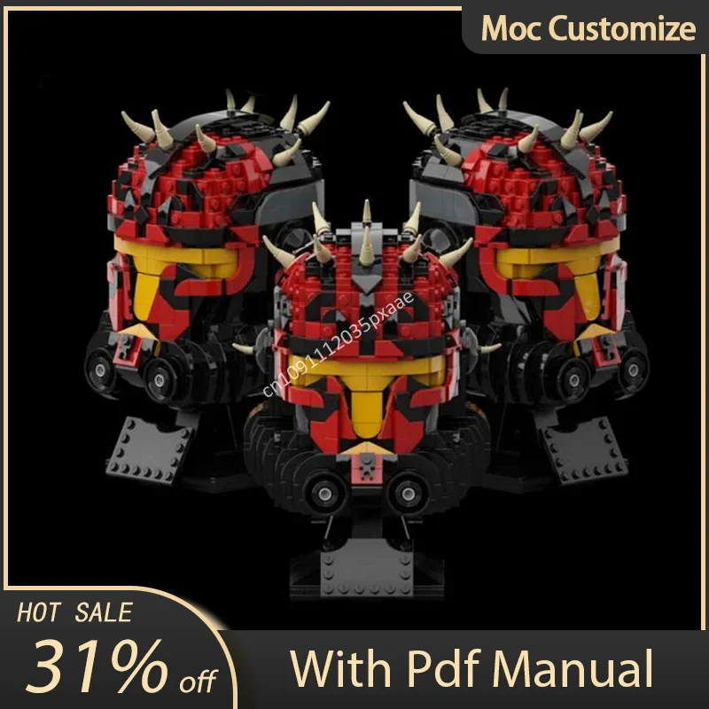 

966pcs Moc Star Battle Helmet Legion Maul Customize Series Building Blocks Creative Assembly Bricks Toys Kids Educational Gifts