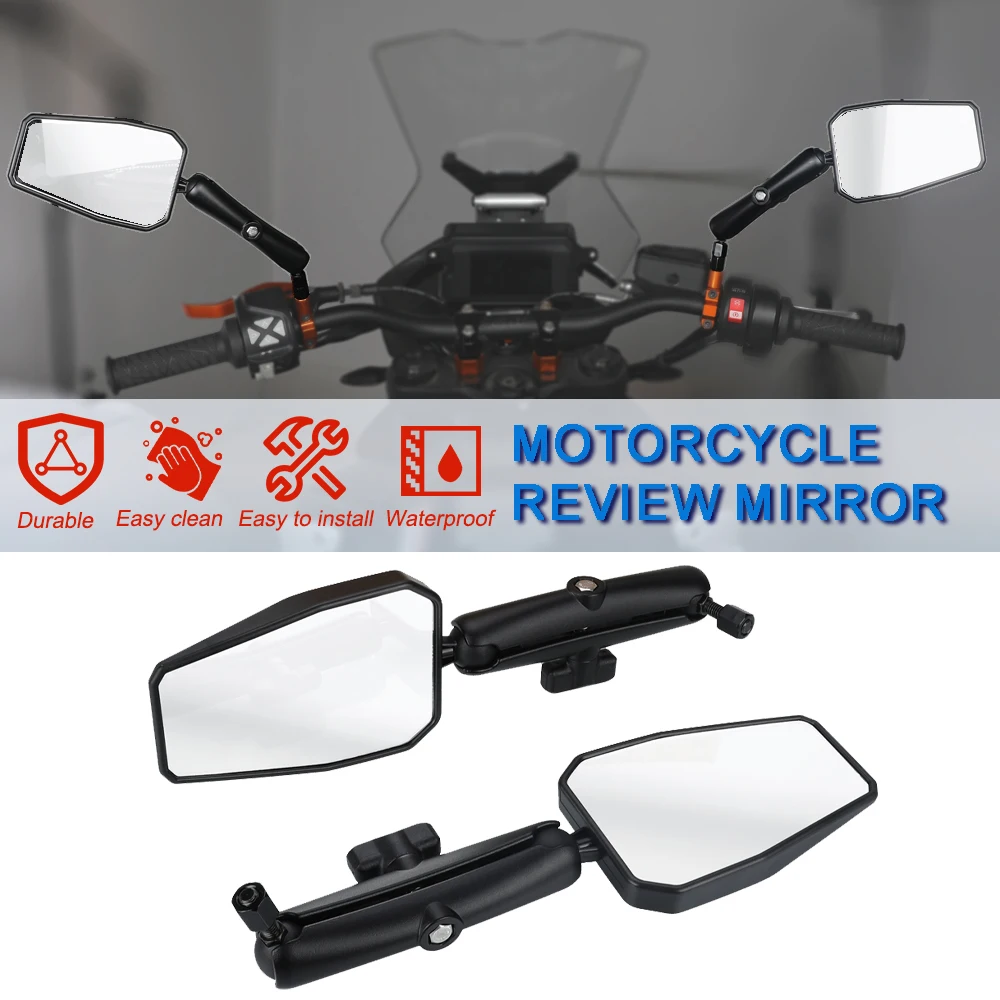 

For SUZUKI VSTROM 800 V-STROM 800DE Vstrom800 2023 2024 2025 Motorcycle Rear View Mirror Side Mirrors Rearview Foldable Mirrors