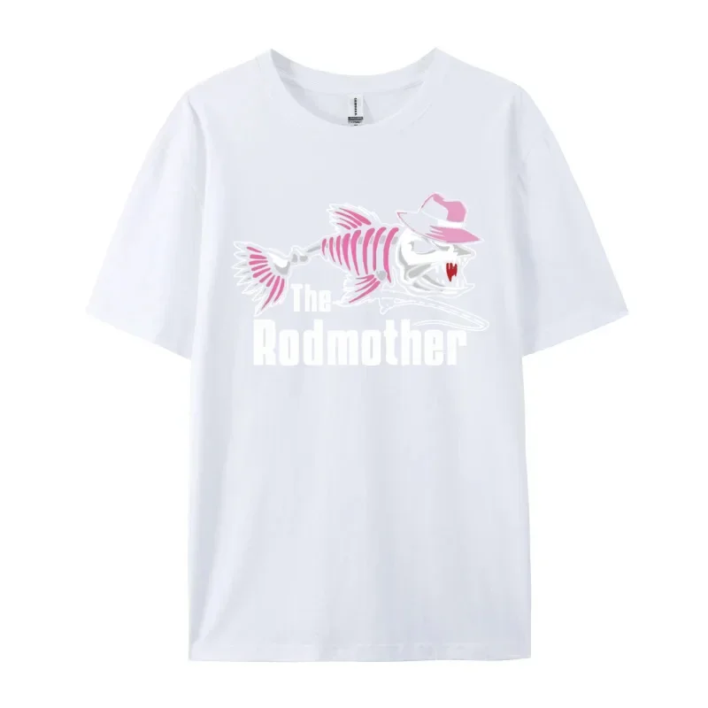 The Rod Mother T-shirt Fishing Mom Comfortable T-Shirt Cotton Tees Harajuku TShirt Oversized Tops Male T Shirts