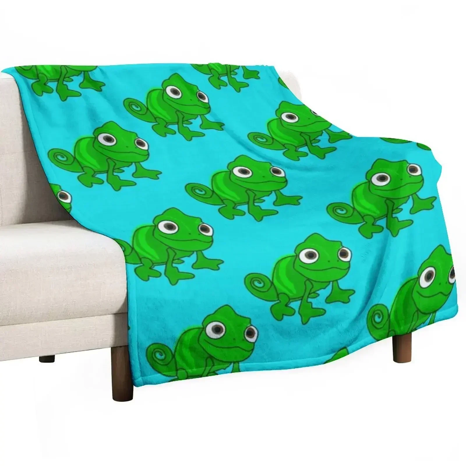 Pascal Tangled Throw Blanket Picnic Bed manga halloween Moving Giant Sofa Blankets