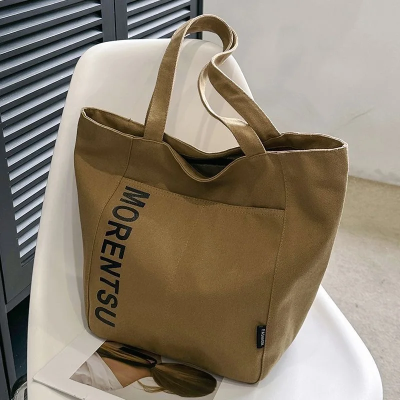 2024 New High Quality Casual Women Tote Large Capacity Shoulder Bag Women Canvas Handbag Fashion Designer Luxury Bag Hand Bag