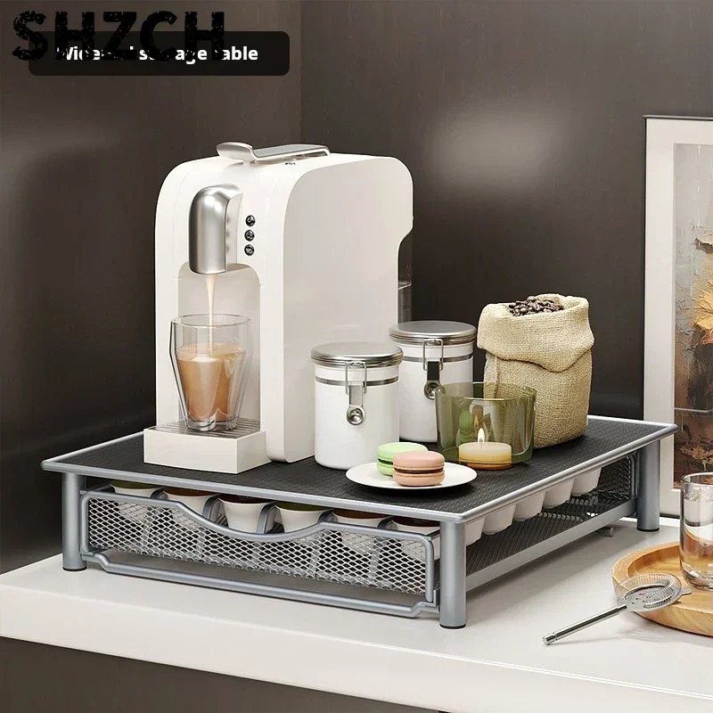 Металлическая подставка-органайзер для капсул Dolce Gusto в стиле выдвижного ящика